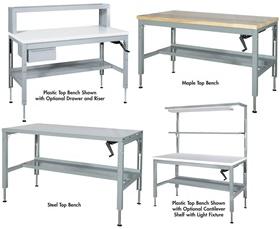 Hydraulic Ergonomic Benches Motion Savers Inc