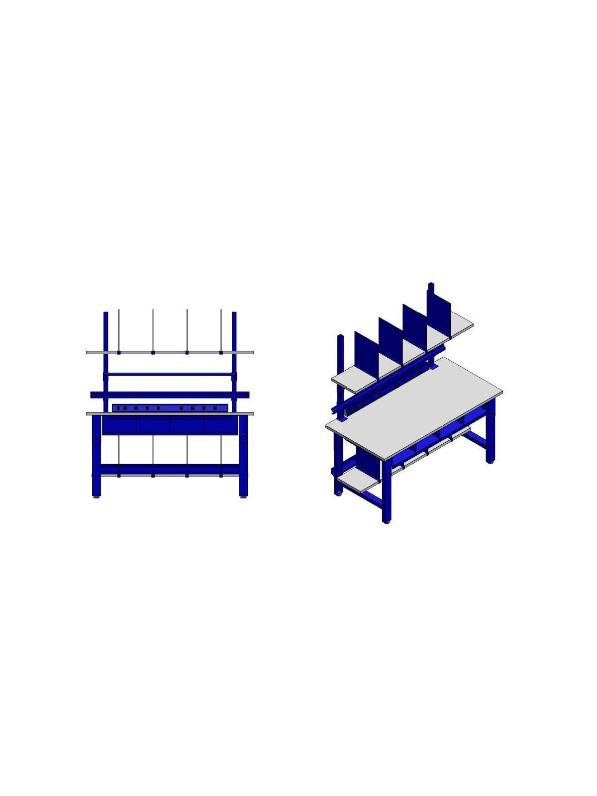 R Series Height Adjustable Complete Packing BenchMotion Savers